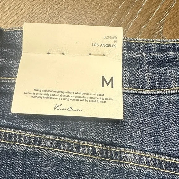 KanCan Dark Blue Denim Button-Up Mini Skirt - Picture 4 of 7